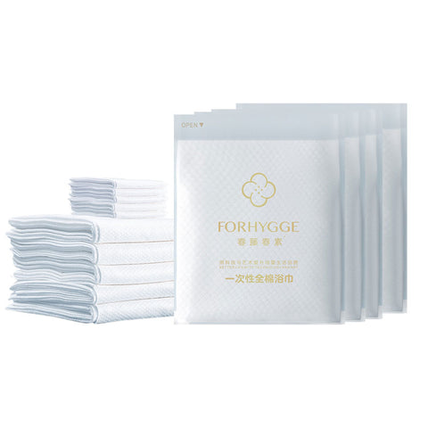 2-in-1 Thickened Disposable Cotton Bath Towel & Washcloth