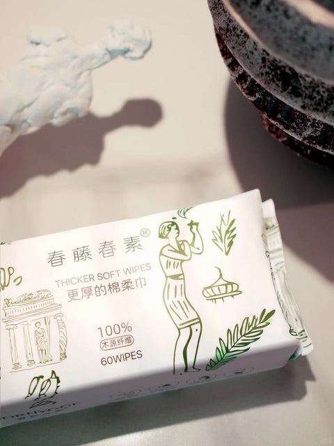 Water Wave Printed Facial Tissue